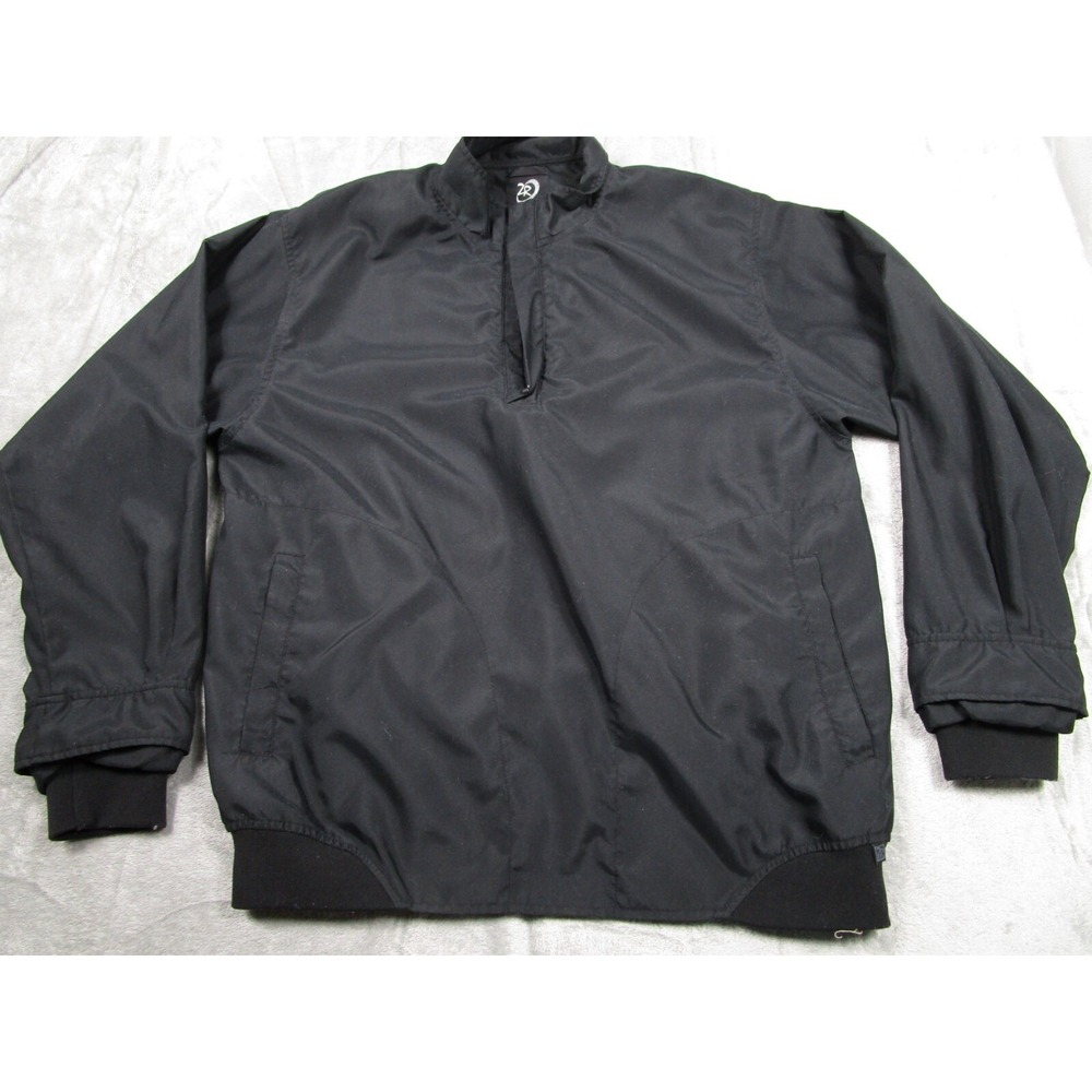 Zero Restrictions Jacket Mens XL Black Full Zip Golf‎ Outdoor Logo